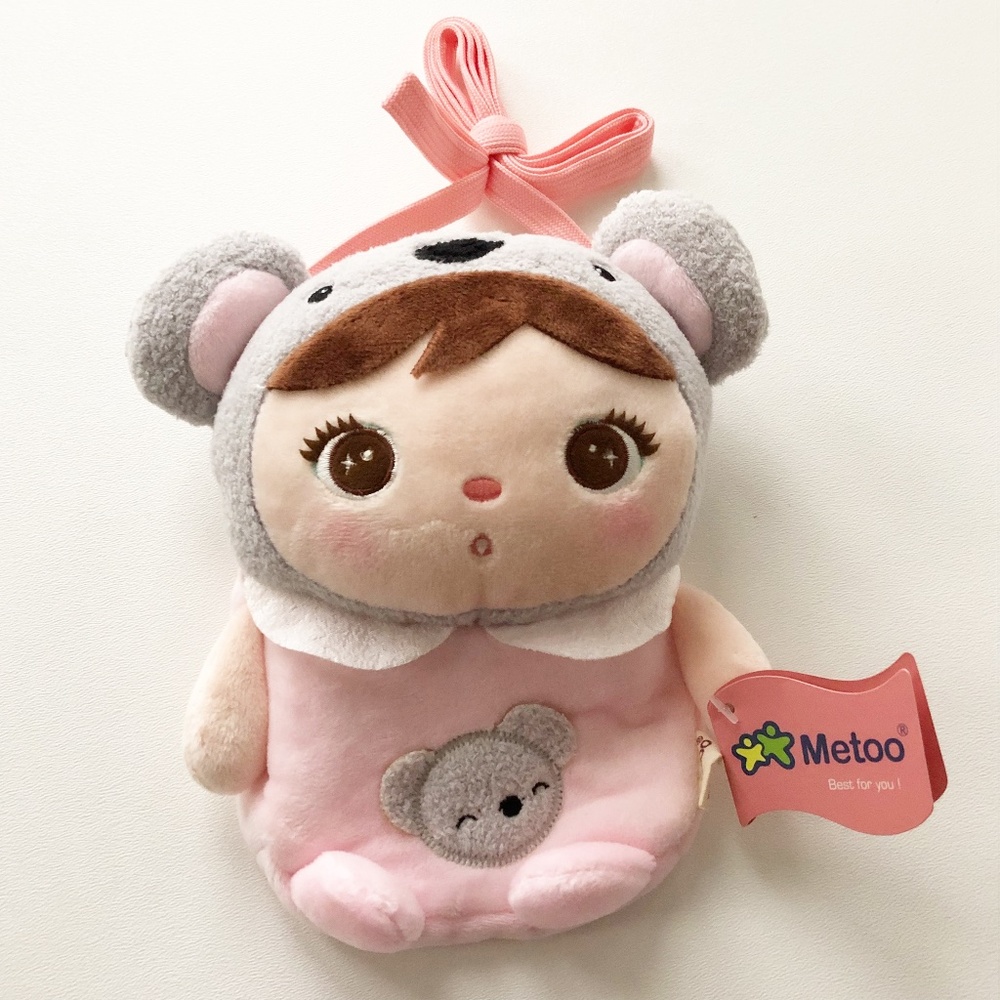 Kawaii Metoo Anime Plush Doll Purse Cell Phone Bag Cross Body Strap Koala NWT